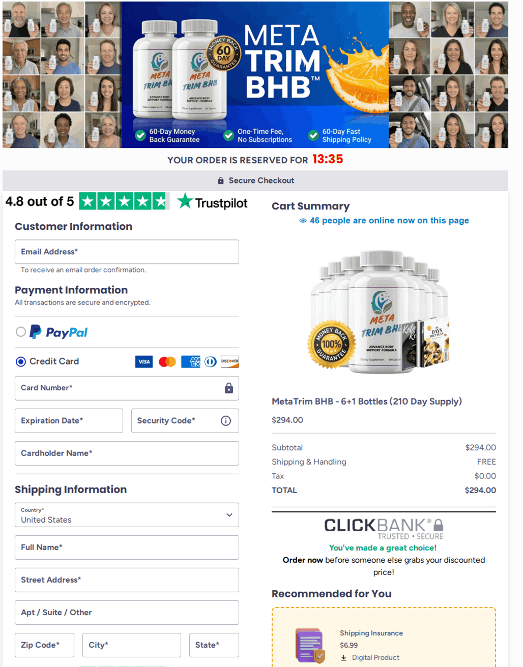 Meta Trim BHB™ Checkout